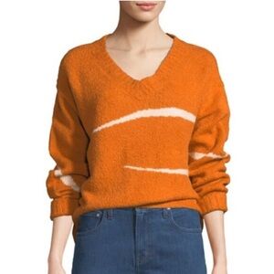 Elizabeth & James Pemba Abstract Striped Intarsia Sweater